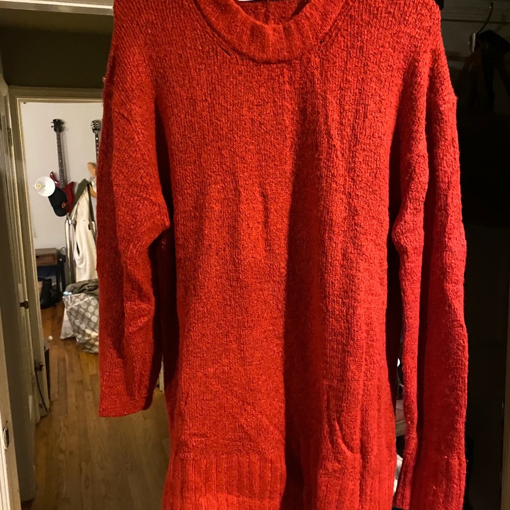 Zara Red Knit Sweater
